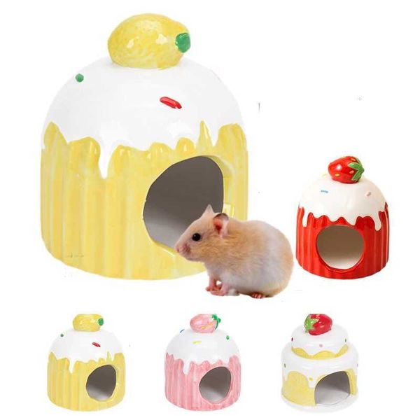Cake Style Chinchilla Mini Hut Cave Cage Accessory Dwarf Hamsters Gerbils Hedge…