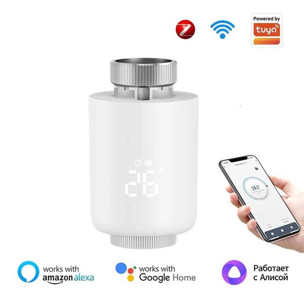 Tuya ZigBee Thermostat Radiator ActuatorSmart TRV Thermostatic Valve Temperature Controller Support Alexa Google Home X251203