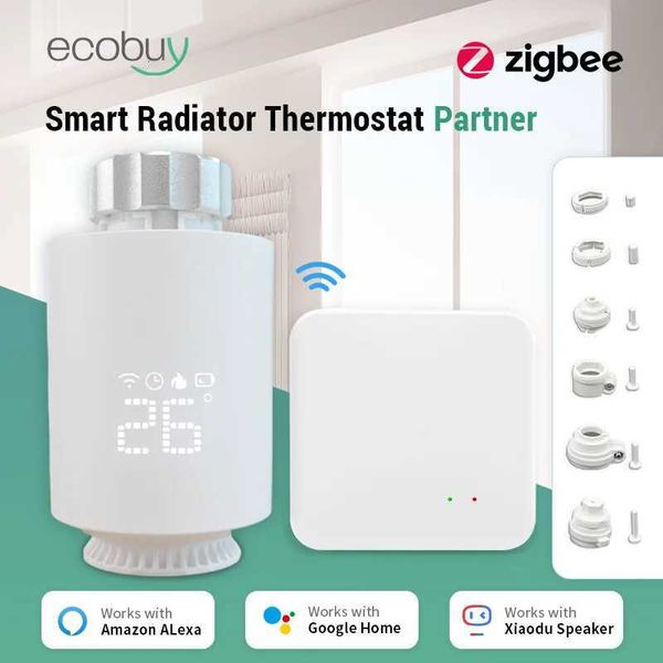 Tuya Zigbee Thermostatic Valve Radiator Zigbee Thermostat Smart Thermostatic Radiator Valve Head Temperature Controller Alexa X251203