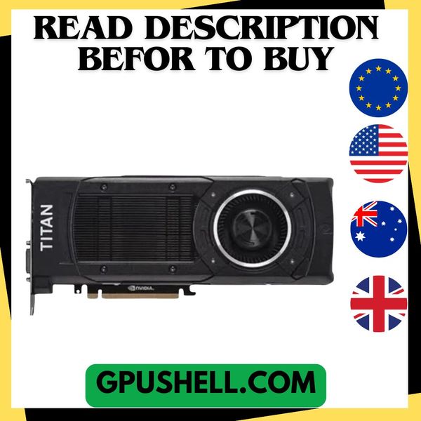 USED NVIDIA- Graphic card GeForce GTX Titan X, 12GB, 384Bit, GDDR5, HDMI, DP, DVI, PCI Express 3.0, 100% tested and original
USED NVIDIA- Graphic card GeForce GTX Titan X, 12GB, 384Bit, GDDR5, HDMI, DP, DVI, PCI Express 3.0, 100% tested and original