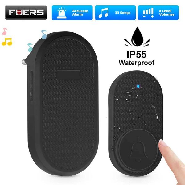 Wireless Doorbell Waterproof Welcome Chime Home Door Bell Intelligent 32 Songs Smart Melodies Alarm With Battery-Fuers M558 X251203