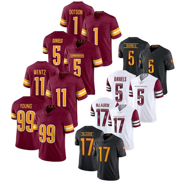 Premium Custom Football Jerseys for Rugby Gear Enthusiasts 99# Young 1# Dotson 4# Heinicke 5# Daniels 11# Wentz 17# Mclaurin 21# Taylor, Wine red
Premium Custom Football Jerseys for Rugby Gear Enthusiasts 99# Young 1# Dotson 4# Heinicke 5# Daniels 11# Wentz 17# Mclaurin 21# Taylor, Wine red