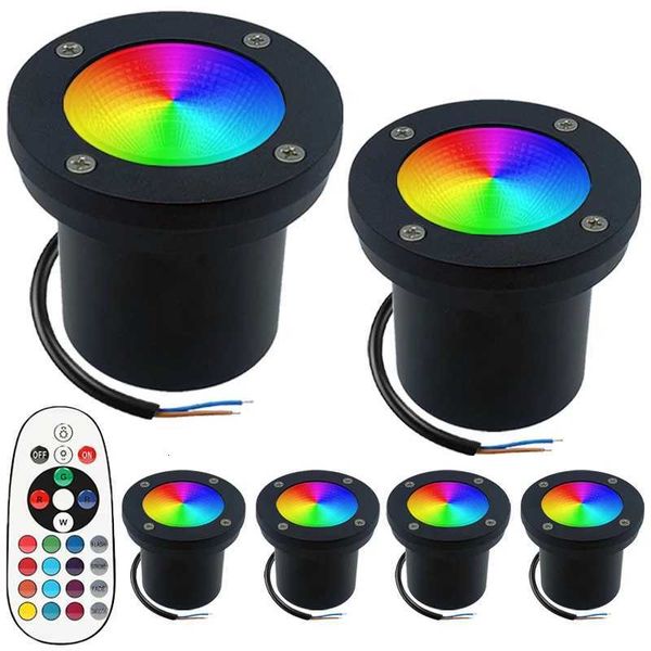 RGB Warm White LED Underground Lamp Waterproof Landscape Light 10W In-Ground Light Path Garden Yard Fence Deck Outdoor Spotlight M251204
