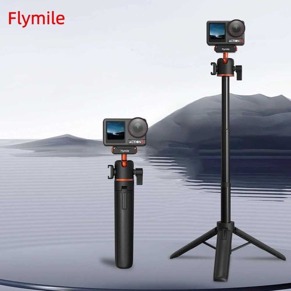 Flymile Selfie Stick Tripod for DJI Action 5 Pro/OSMO 360 With Quick Release Base Adjustable Length Tripod Camera Accessories M251205