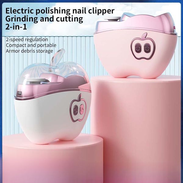 New Electric Nail Clipper and Grinder 2-in-1 Home Nail Care Tool Anti-Pinch Baby Elderly Universal Model free shipping