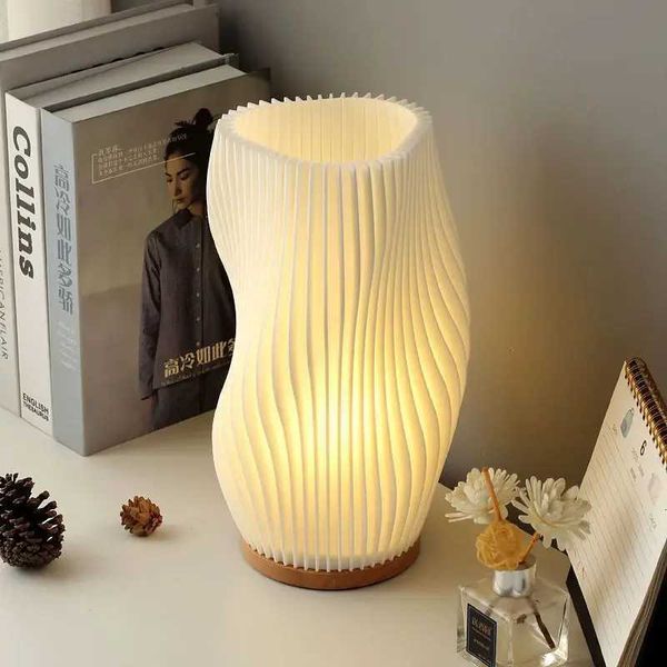 Table Lamp Bedside Lamps Bedroom Small Night Stands 3D Desk Lamp Warm Cozy Lighting Vintage Mid Century Lamp For Home Room Decor M251205