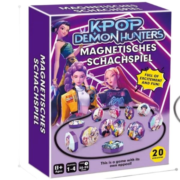 New KPOP Demon Hunters Magnetic Battle Chess Children's Toy Double Magnet Tabletop Game