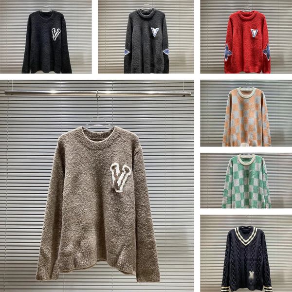 Mens Sweaters Designer Sweaters Luxury High Quty Wool Designer Warm Letter Jacquard knitted sweater Autumn And Winter Sweaters L251206TA7I
