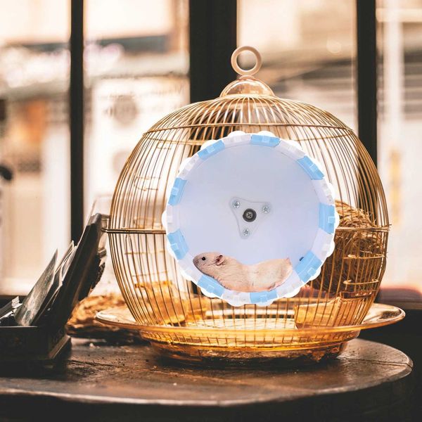SUPVOX 1pc Colored Hamster Running Wheel Flying Saucer Small Animal Exercise Toy Plastic Gerbil Jogging Walker Pet Plaything M251205