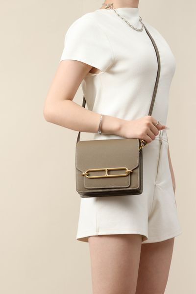 Women's Structured Leather Crossbody Bag, Minimalist — compare prices at CompareOffers