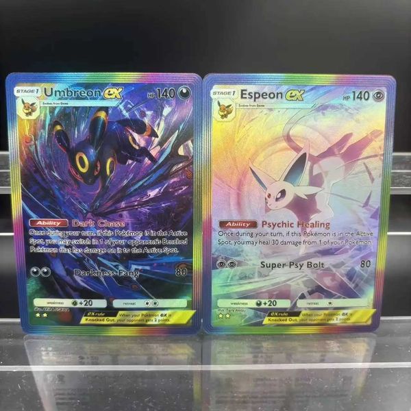 Cards Espeon Self Made Single Card Game Card Gift Toy L2512047P24