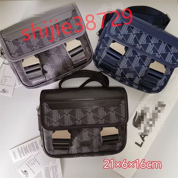 Luxury Messenger Bag Canvas Leather