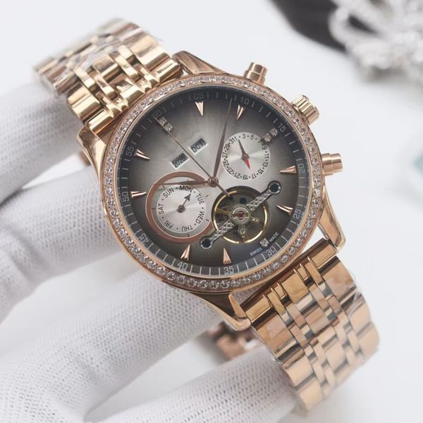 Men's Wristwatch Adopts Premium Stainless Steel Case, Automatic Mechanical Movement Runs Precisely, Stainless Steel Strap Shows Strength, Brown
Men's Wristwatch Adopts Premium Stainless Steel Case, Automatic Mechanical Movement Runs Precisely, Stainless Steel Strap Shows Strength, Brown