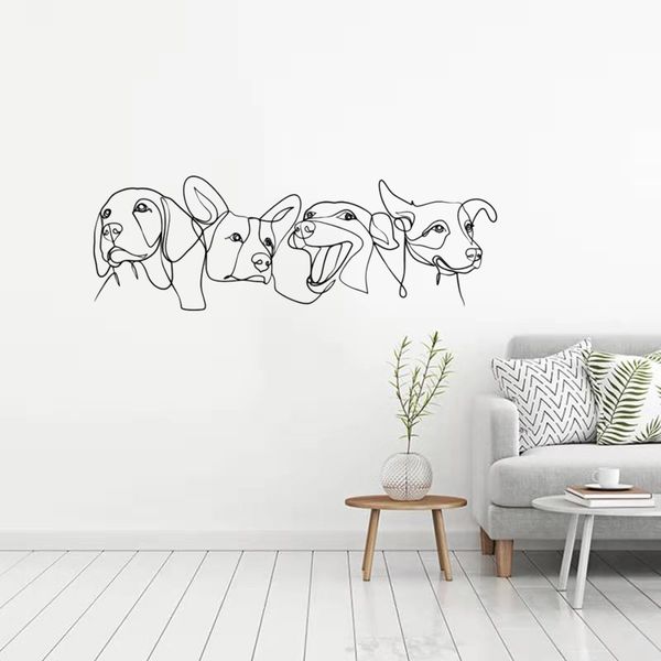 Dogs Line Art Wall …