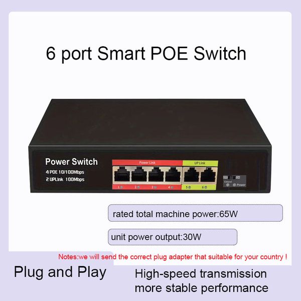 100Mpbs 6 Port Powe…