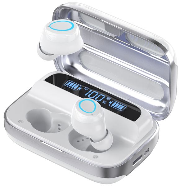 Power bank with digital display, Bluetooth headphones, ultra-long battery life, and noise cancellation