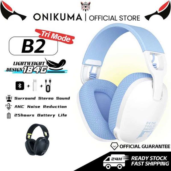 2025 New Onikuma B2 Wireless Gaming Headset For PC 24GHz USB Game Headphones With Mic Ergonomic Design 53 Headphone M251208