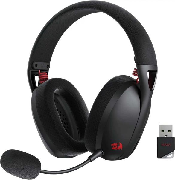 Redragon H848 Headset Wireless Gaming Lightweight 71 Surround Sound 40MM Drivers Detachable Microphone Multi Platform M251208