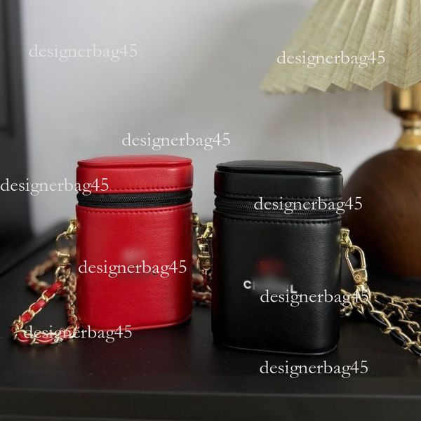 Counter Points Limited Gift Black And Red Lipstick Modified Chain Crossbody Shoulder Luxury handbag Makeup designer bag Storage Bag