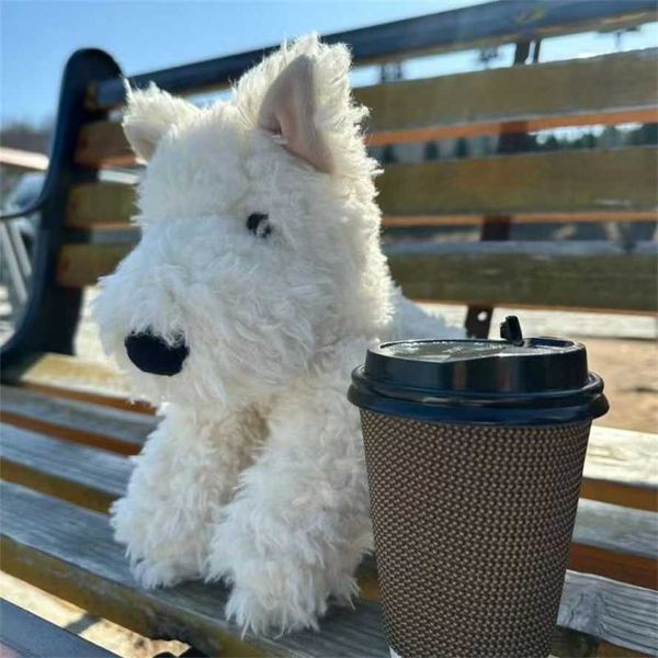 Cute West Highland White Terrier Plush Toy Doll Realistic Puppy Tossing Cloth Doll Wedding Favor Gift
