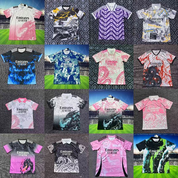 Reals madrid Chinese dragon Pink Football Shirt BELLINGHAM VINI JR soccer jerseys Tchouameni 25 26 Mbappe Jersey 2025 2026 Valverde RODRYGO ALABA football shirt 888
