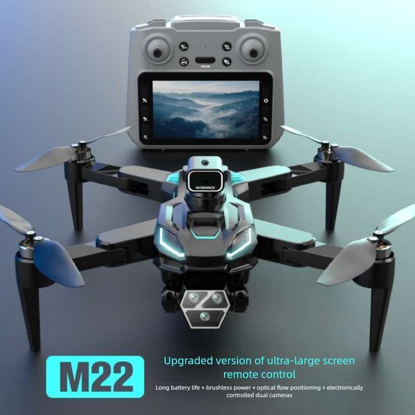 Folding M22 Drone 720P Brushless With Large Screen Remote Control Ultra-Long Battery Life Quadcopter Toy Airplane