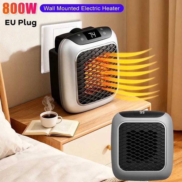 Portable Electric Heater with Adjustable Thermostat 800W Fast Heating Fans for Home Bathroom Office Wall Mounted Electric Heater Z251212