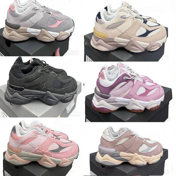 Kids Running Trainer Virgil Leather Low Shoes Boys Girls Casual Sneakers Designer Shoe Luxury Brand Trainers Black White Blue Green Red Pink Yellow