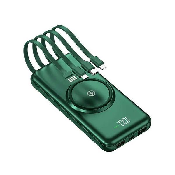20000mAh Portable Large Capacity Magnetic Wireless Charging Power Bank with 4 Power Cords for and iPhone H251213