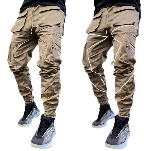 Men's clothing reflective casual pants ankle cuffs small legs men's pants workwear pants plus size customized designer cargo pants, Khaki
Men's clothing reflective casual pants ankle cuffs small legs men's pants workwear pants plus size customized designer cargo pants, Khaki