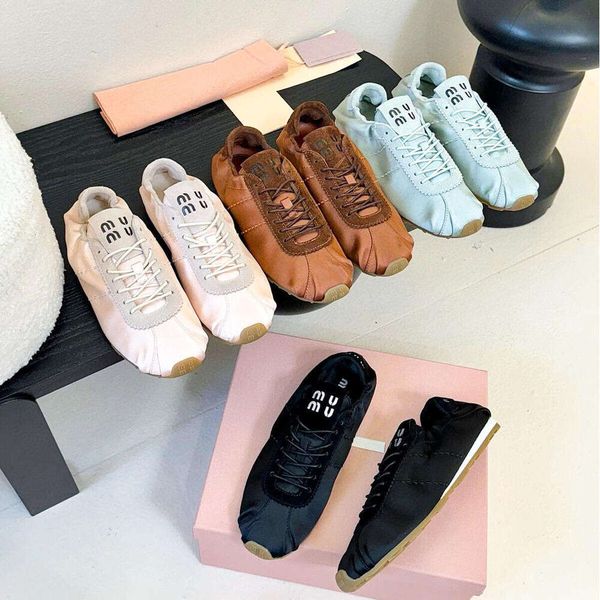 Designer Ballet Flat Pink Satin Loafers