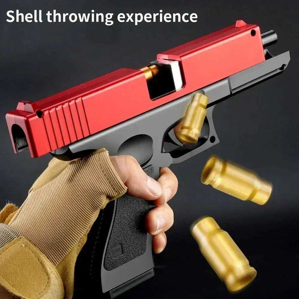 M1911 Bullet Toy Gun for Kids Outdoor Glock Rock Soft Bullet Gun Toy Throwing CaseXJ251215