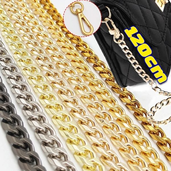 120CM Metal Aluminum Bag Chain Replacement Parts Accessories For HandWoven Shoulder Handbag DIY Handmade Detachable Straps y251201