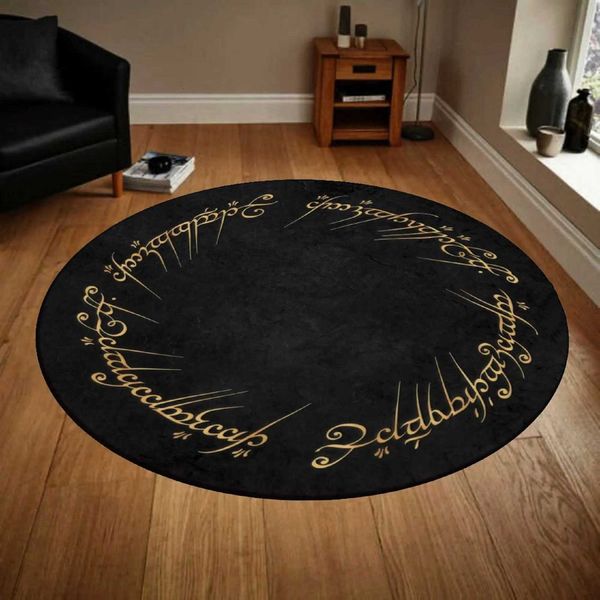 Legendary Movie Rug Living Ro Round Rug Ar He Rug Ring Round Rug Lord Ar Rug Fa…