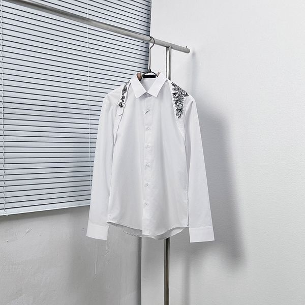Designer shirts men's dress shirts business fashion casual shirt brands men shirts spring slim fit polo chemises clothing hoodie Tags M-3XL 19