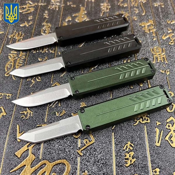 UDAL A6722 Small Size Tactical Knife D2 Stone Wash Blade CNC Aviation Aluminum Handle Outdoor Camping Hiking Fishing EDC Pocket Knives