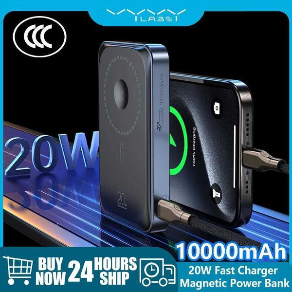 Vyvylabs Magnetic CCC Power Bank Wireless 20W Fast Charger Station Portable Battery for iPhone 16 15 14 13 12 Watch Earphone C251218