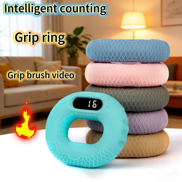 Hand grip strengthener, silicone grip ring, finger rehabilitation device with Bluetooth connectivity for watching videos and reading novels.