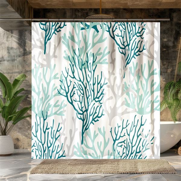 YL-37990 Valentine's Day Cute Animal Shower Curtain, 3D Digital Printed Polyester Shower Curtain, No Need for Drilling