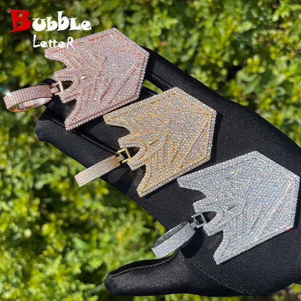 Super dazzling Hot-Selling Transformer Full Diamond Necklace Unisex Jewelry Pendant Wholesale New Model Dripiceco