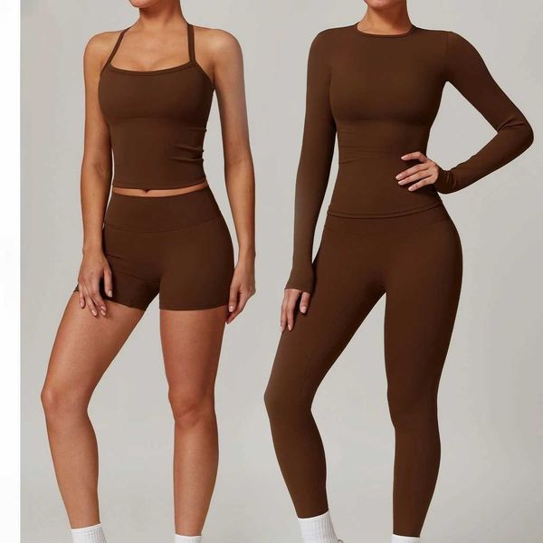 2PCS Set Women TraCKsuit Nude Feeling Workout Sets — compare prices at CompareOffers