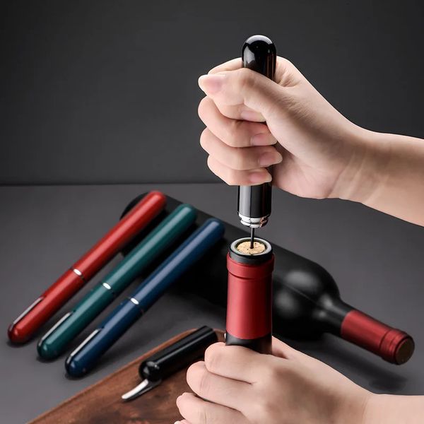 Stainless Steel Air Pressure Pump Wine Bottle Opener Pen Shape Fast Corkscrew Needle Kitchen Bar Party Tool Portable 251222BJ