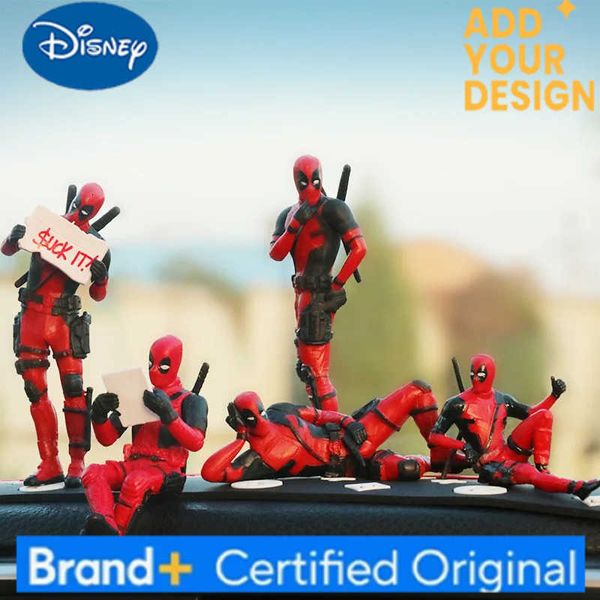 Disney Desk Decoration Deadpool Car Home Office Marvel 8cm X-MAN Funny Cute Figure Model Toys H251222