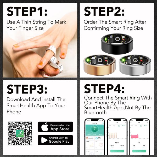Hot Selling High Quality R11M Smart Ring R11M 2025 Health Monitor Heart Rate Sport Fitness Tracker R11M Smartring for Men Women