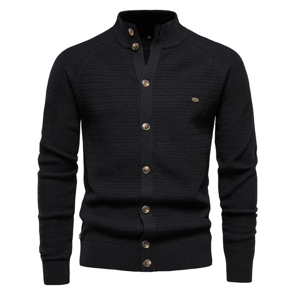 WOZK Top Autumn/Winter New Cardigan Men's Sweater High Quality Business Sweater Knitted Sweater Men's designer outerwear slim fit, Black
WOZK Top Autumn/Winter New Cardigan Men's Sweater High Quality Business Sweater Knitted Sweater Men's designer outerwear slim fit, Black