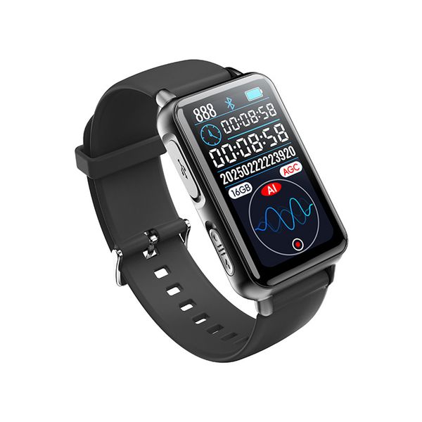 S18A Smart AI Recording Bracelet with Real-Time Transcription & Translation, Wearable Voice Recorder, Bluetooth 5.3 APP, Conversation Translator