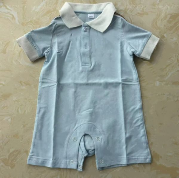 2026 New Designer Baby Rompers perfume cologne Cotton Short Sleeve Newborn Clothes With Letter Print For Girls And Boys