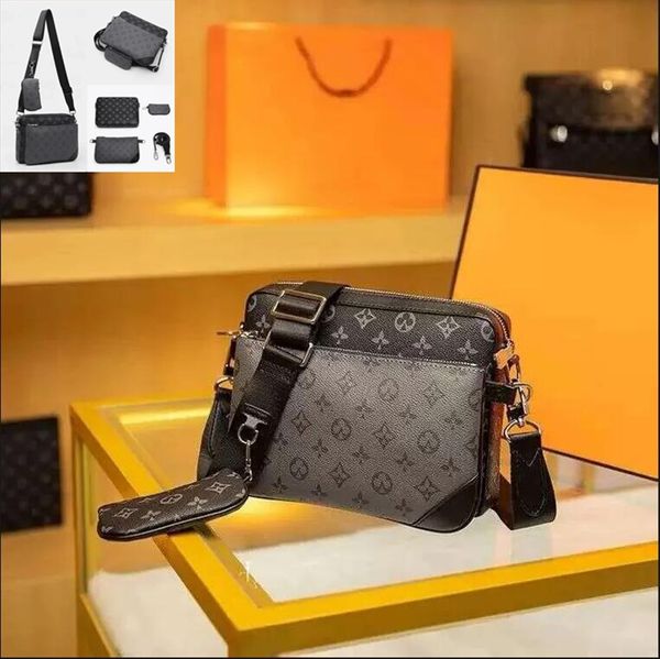 High Quality Mens Luxurys trio outdoor Men shoulder bags designer crossbody man messenger bag Satchels satchel fashion handbag Composite package backpack, Blue
High Quality Mens Luxurys trio outdoor Men shoulder bags designer crossbody man messenger bag Satchels satchel fashion handbag Composite package backpack, Blue