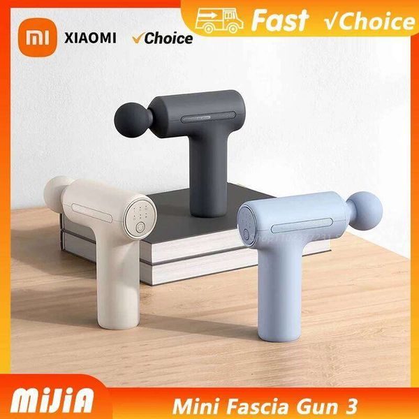 New Xiaomi Mijia Fascia Mini Portable Muscle Massage Gun Kinds Of Massage Heads Fixed Frequency Dual Mode Switching