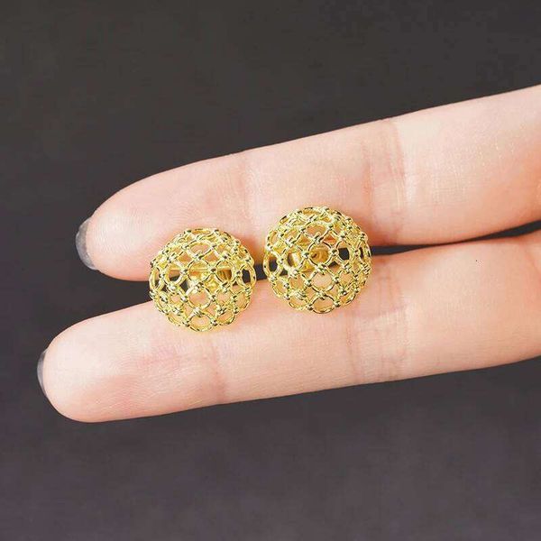 Huitan Novel Design Half Hollow-out Ball Stud Exquisite — compare prices at CompareOffers